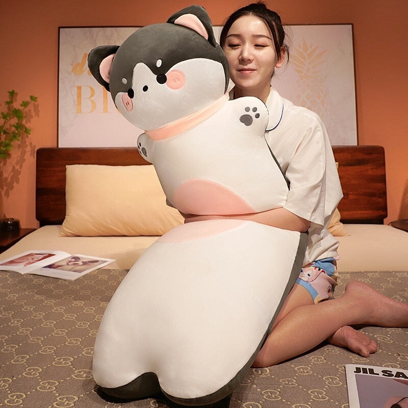 Cuddly Long Plush Friends: Monkey, Dog, Deer, Bunny, and Cat Companions