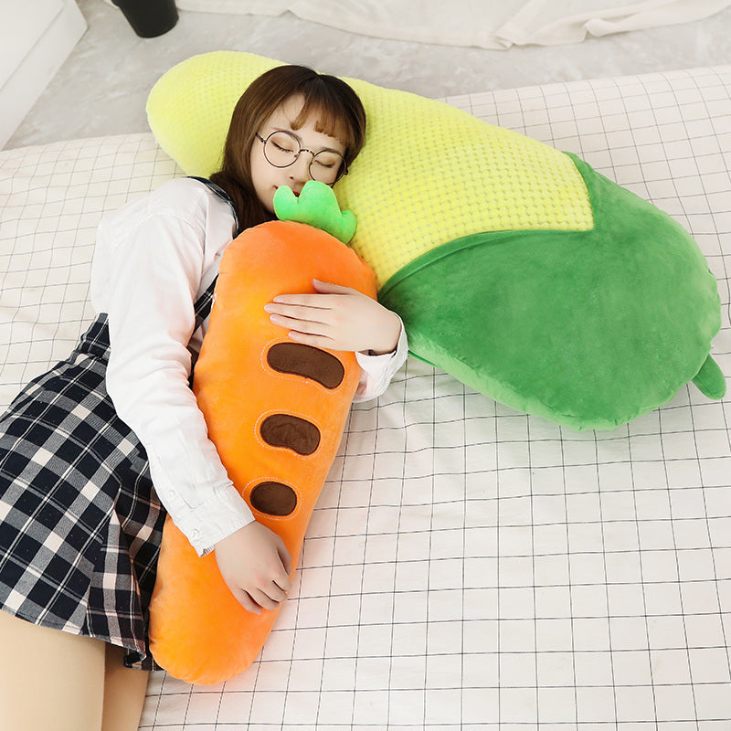 Cozy and Cuddly Long Plush Vegetable and Fruit Collection