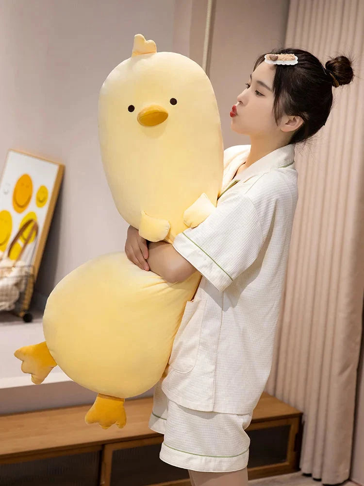Long Snuggly Yellow Duck Plushie