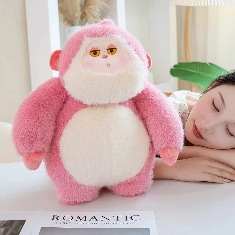 Adorable Lulu & Nunu Chunky Gorilla Plush Toys