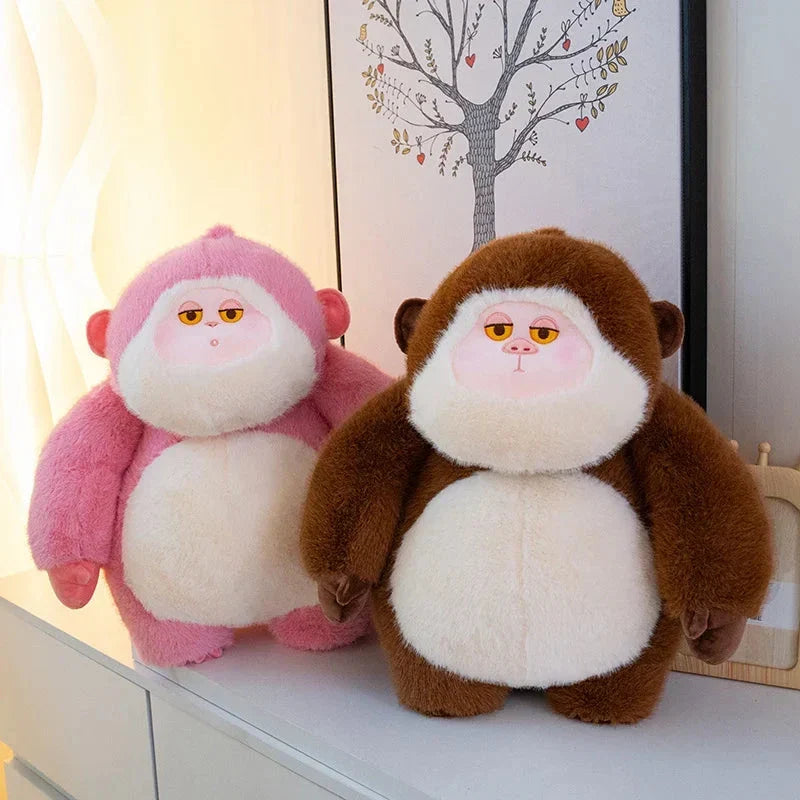 Adorable Lulu & Nunu Chunky Gorilla Plush Toys