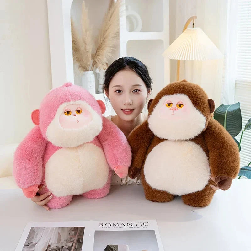Adorable Lulu & Nunu Chunky Gorilla Plush Toys