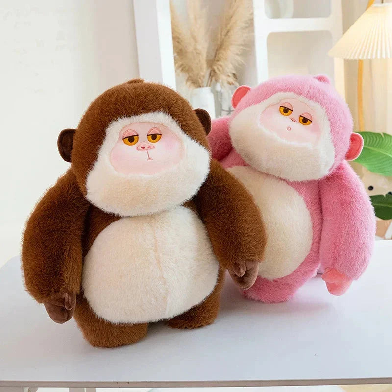 Adorable Lulu & Nunu Chunky Gorilla Plush Toys