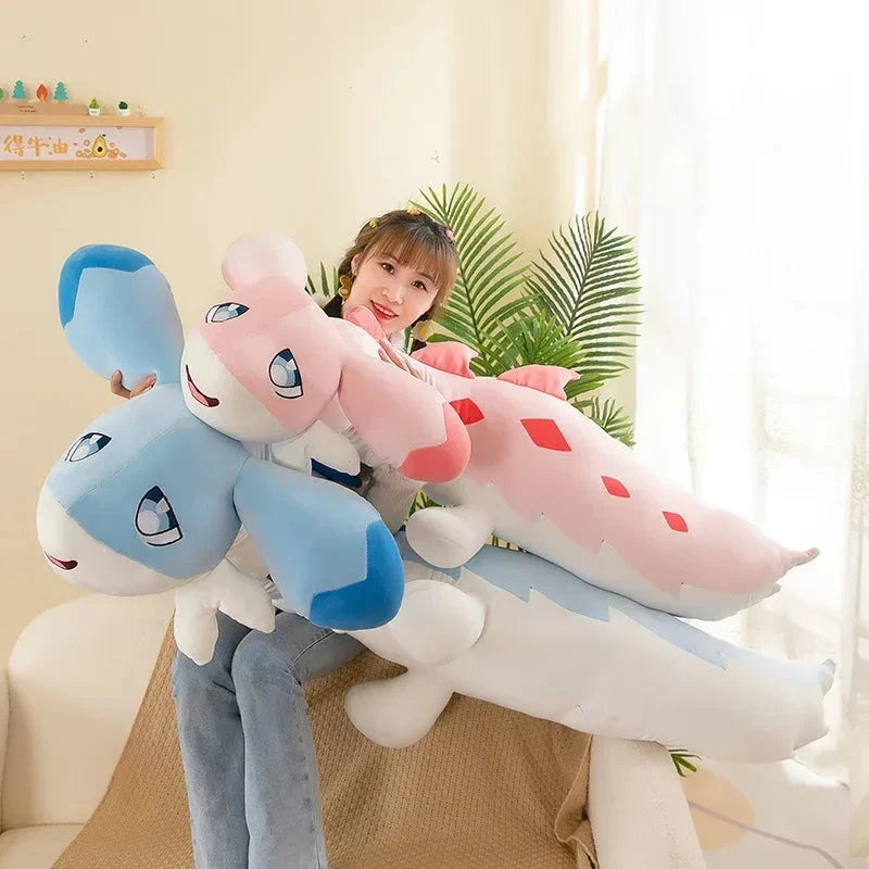 Enchanting Melody and Sofi: The Long Hybrid Dragon Plush Companions