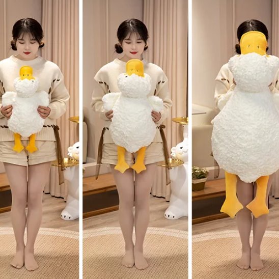 Cuddle Up with Molly, the Adorable Giant Fluffy White Duck Plushie!
