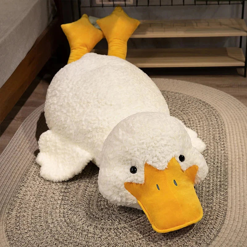 Cuddle Up with Molly, the Adorable Giant Fluffy White Duck Plushie!