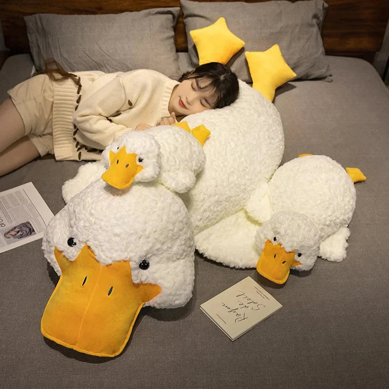 Cuddle Up with Molly, the Adorable Giant Fluffy White Duck Plushie!