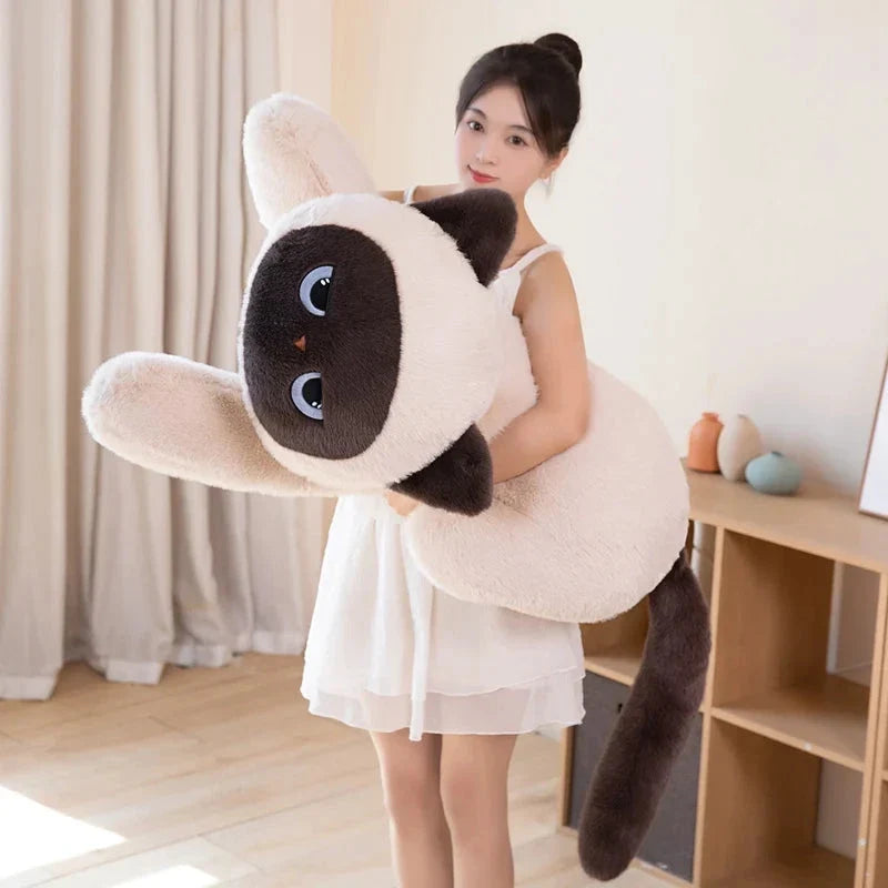 Momo the Long Kawaii Siamese Cat Plush