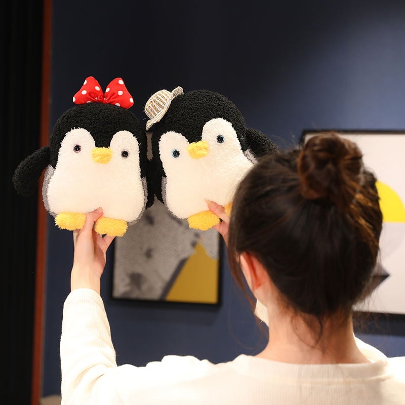 Mumble and Frosty: The Adorable Fluffy Penguin Plush Toy