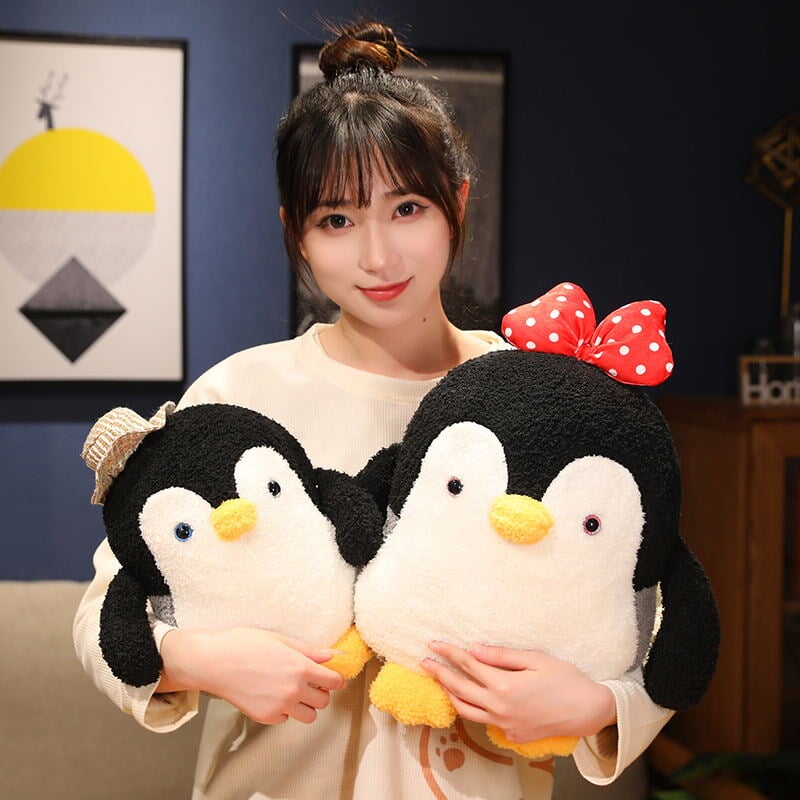Mumble and Frosty: The Adorable Fluffy Penguin Plush Toy