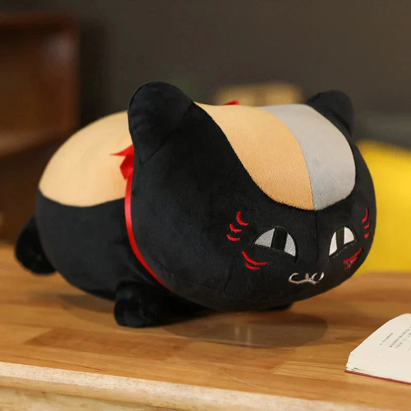 Adorable Natsume Yuujinchou Nyanko Cat Plushie - White and Black Edition!