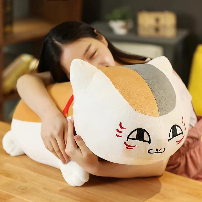 Adorable Natsume Yuujinchou Nyanko Cat Plushie - White and Black Edition!