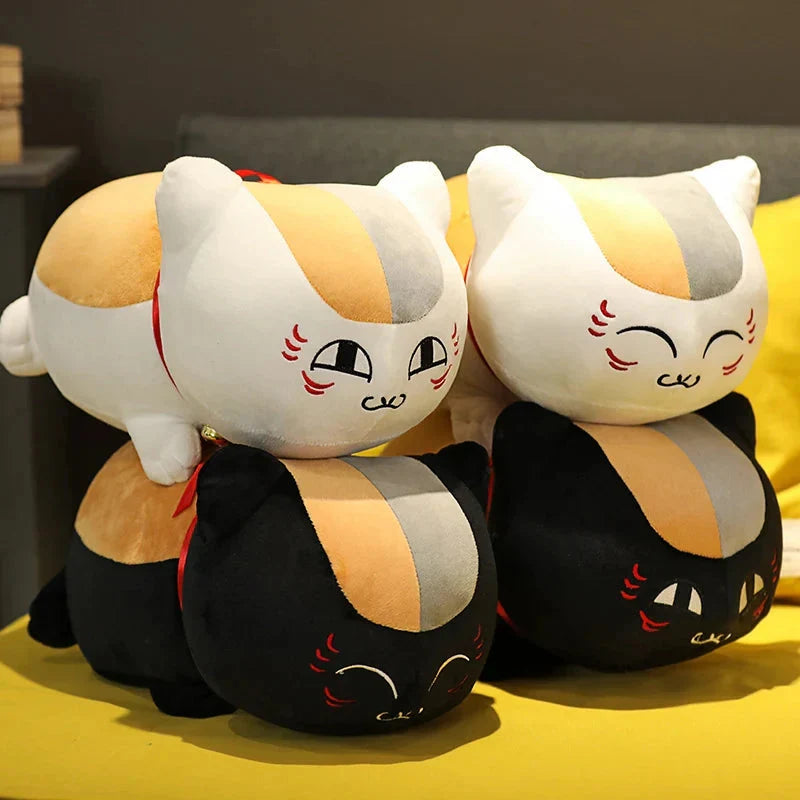 Adorable Natsume Yuujinchou Nyanko Cat Plushie - White and Black Edition!