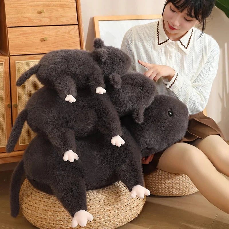 Nibbles the Black Rat Plush
