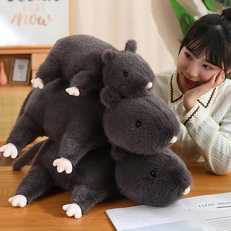 Nibbles the Black Rat Plush