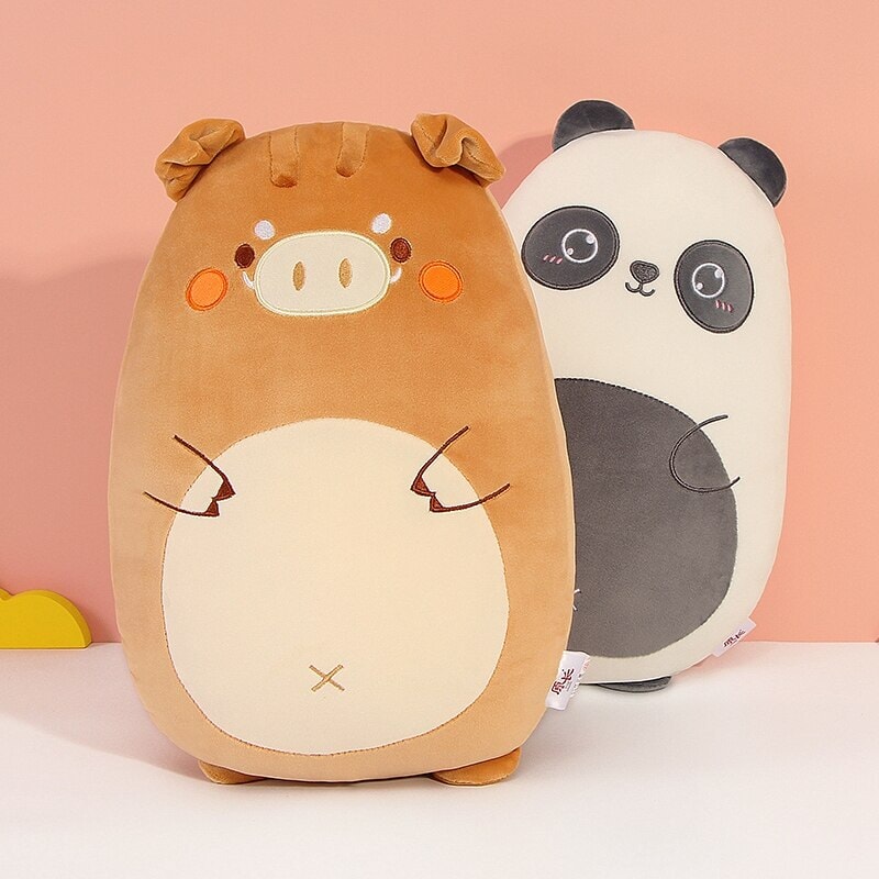 Delightful Pancake-Shaped Plushie Collection of Wild Animals