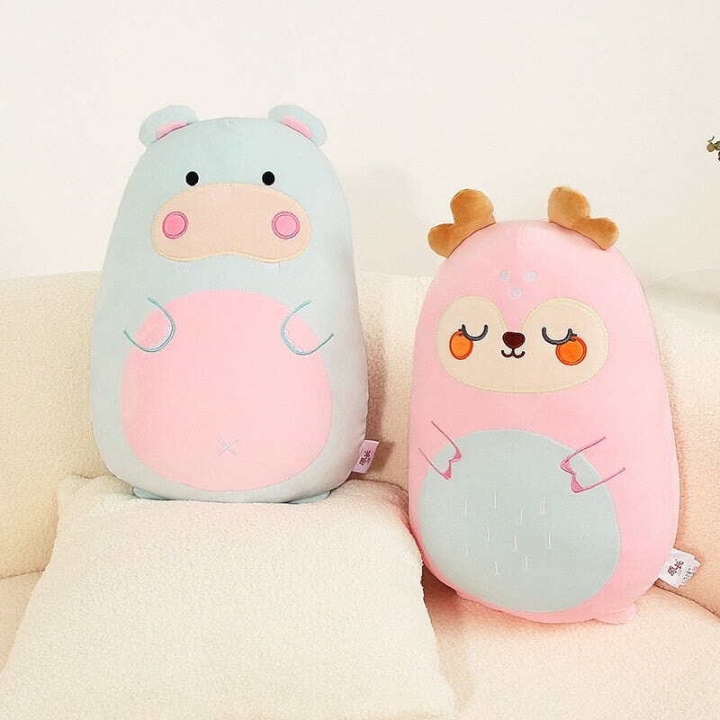 Delightful Pancake-Shaped Plushie Collection of Wild Animals