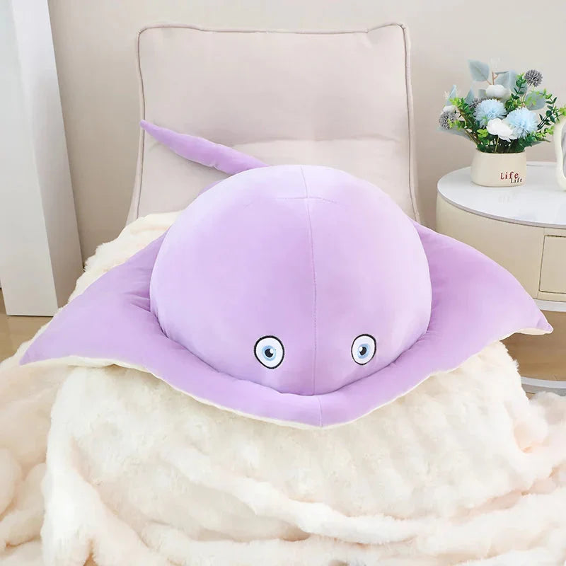 Adorable Pastel Purple and Blue Stingray Plush Toys