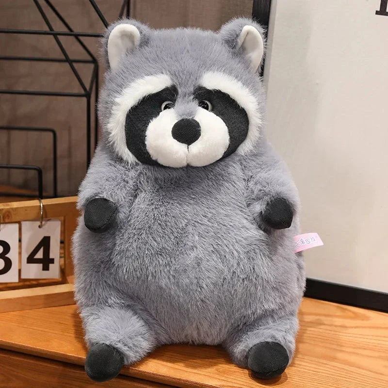 Adorable Chubby Raccoon Plushie - Peanut