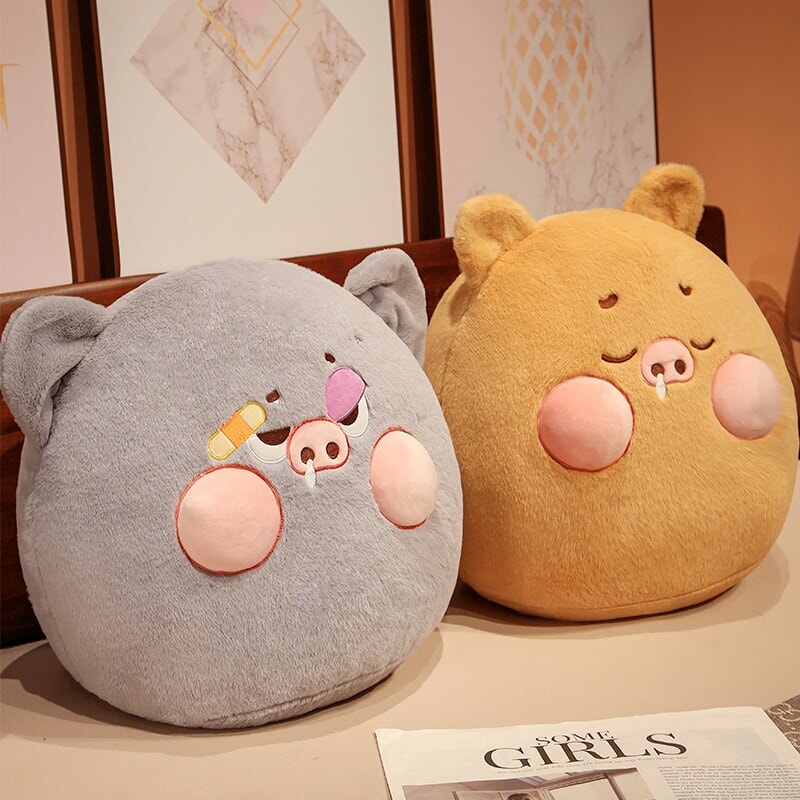 Adorable Perky Pig Ball Plush Toy