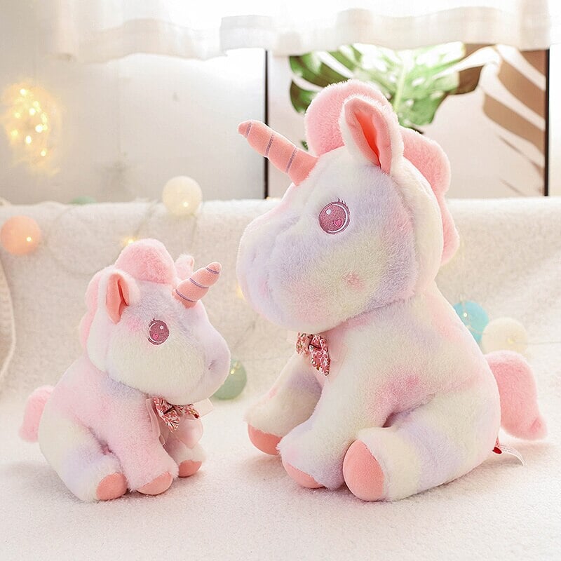 Magical Rainbow Galaxy Unicorn Plushie Set