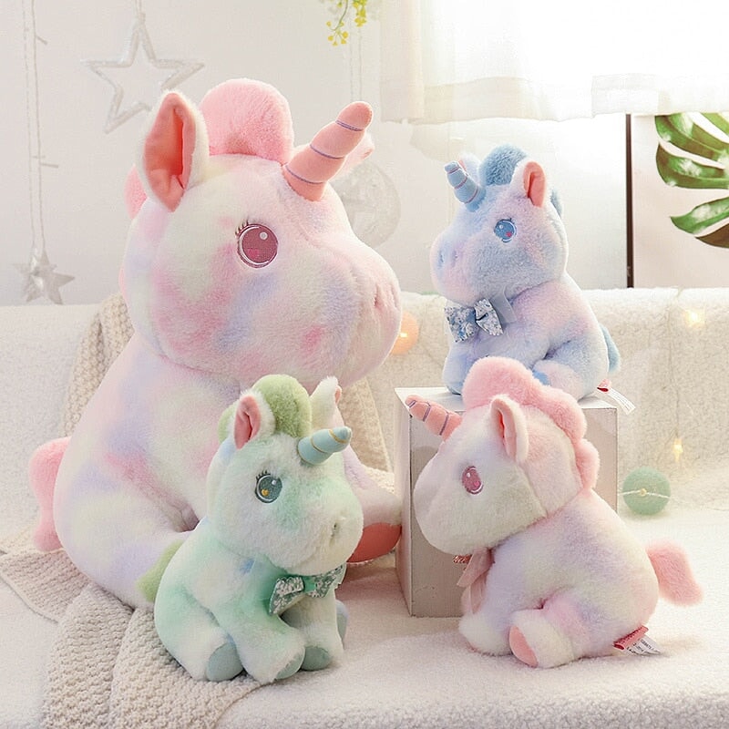 Magical Rainbow Galaxy Unicorn Plushie Set