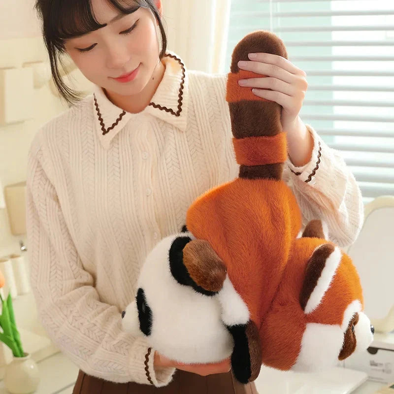 Adorable Reversible Plush: Red Panda to Panda Transformation!