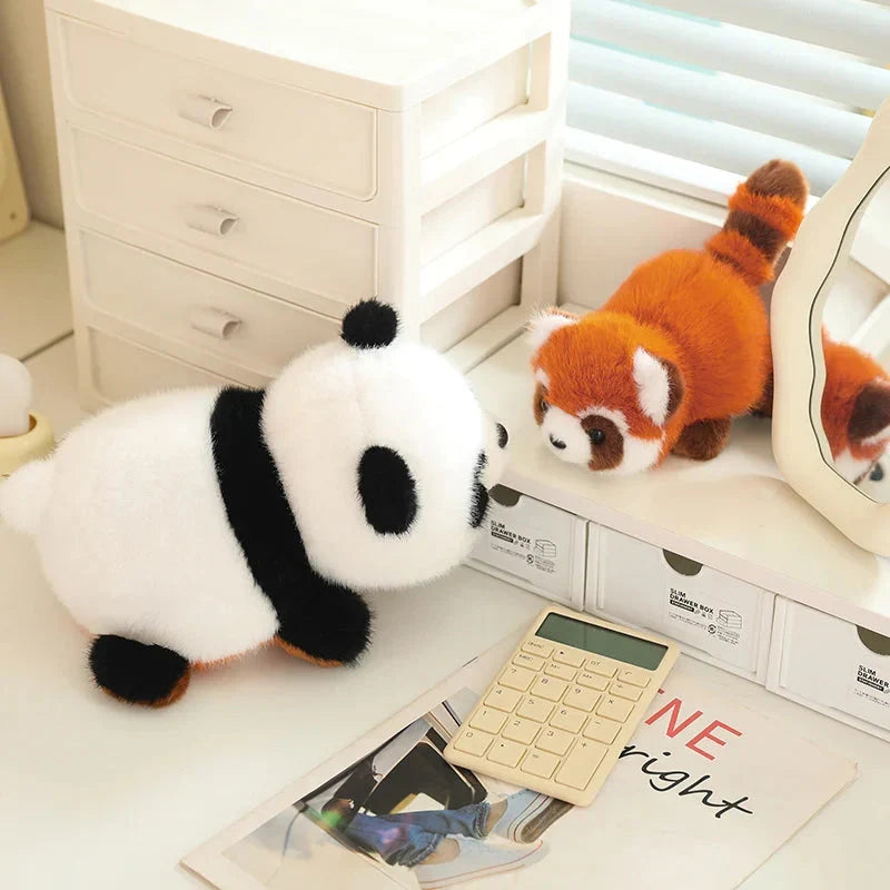 Adorable Reversible Plush: Red Panda to Panda Transformation!