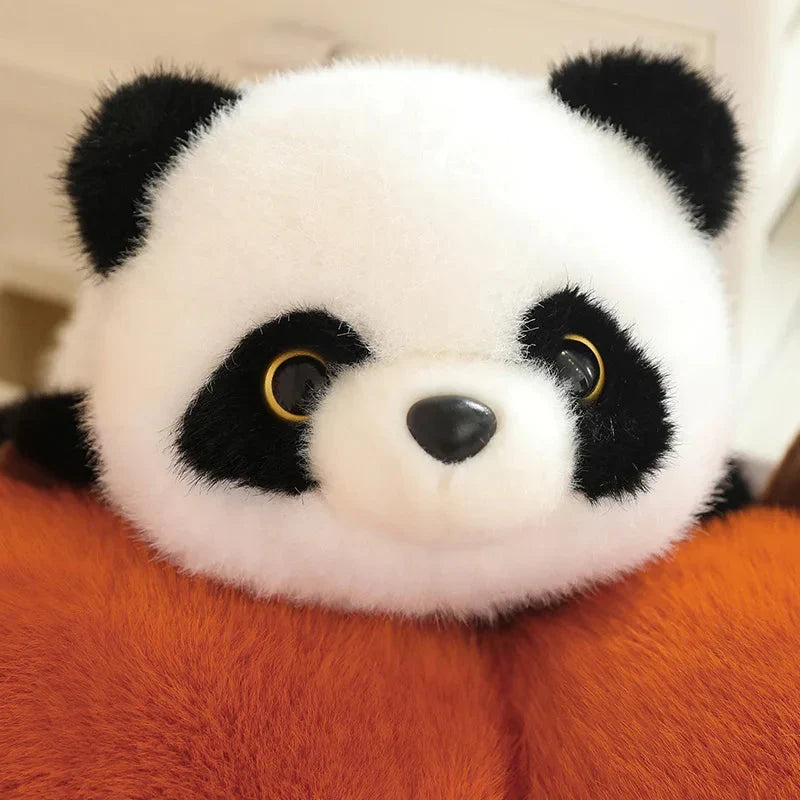 Adorable Reversible Plush: Red Panda to Panda Transformation!
