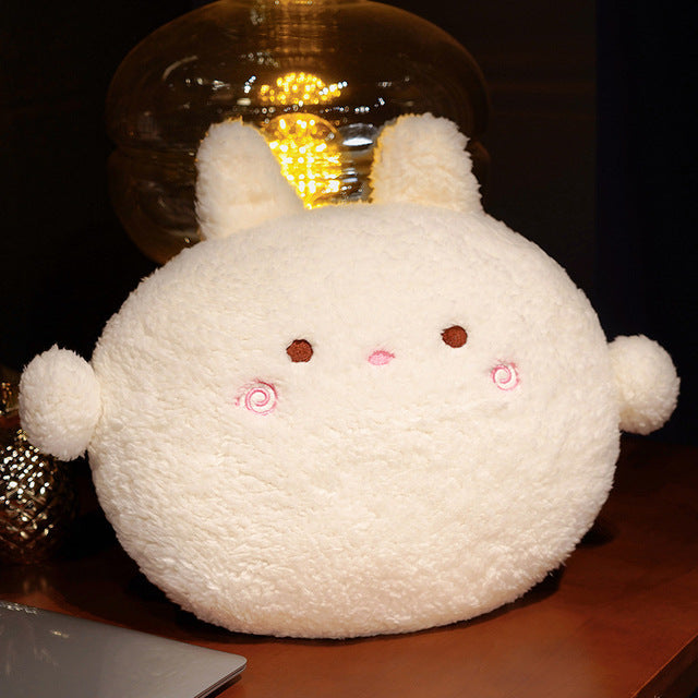 Cozy Round Fluffy Animal Plush Pillow Collection