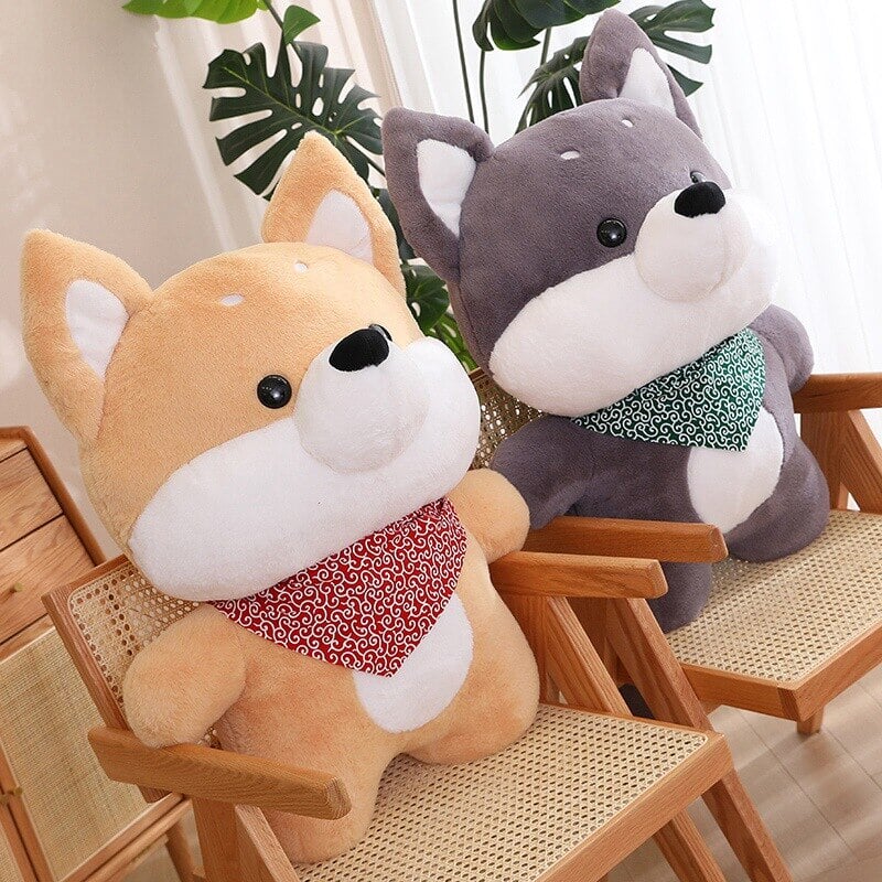 Snuggle Up with Runa and Taro: Adorable Shiba Plushies!