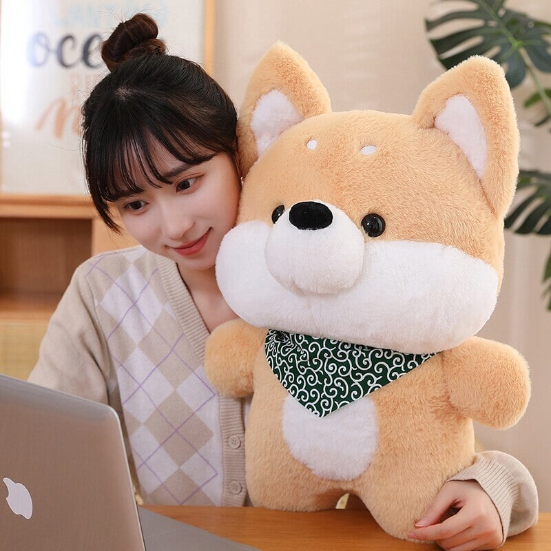 Snuggle Up with Runa and Taro: Adorable Shiba Plushies!