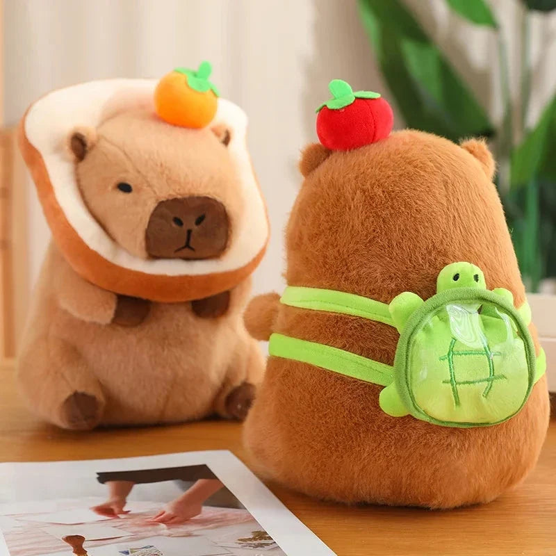 Silly Capybara Toast Turtle Snotty Plushie Family