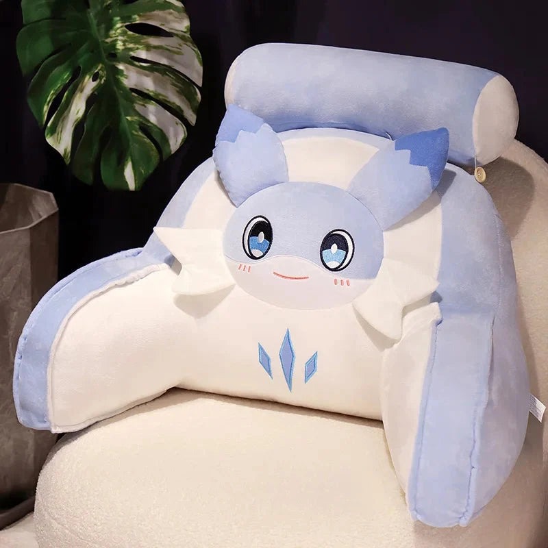 Sofi the Cute Baby Blue Hybrid Dragon Cushion Seat