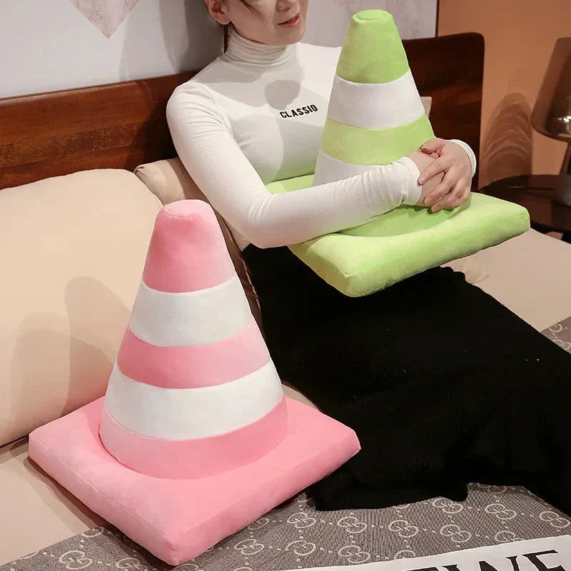 Cuddle-Friendly Plush Traffic Cones