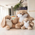 Furious Fluffy Beige Bunny Plush - Spike the Adorable Companion!