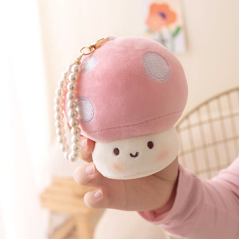 Adorable Squishy Mushroom Plushie Keychains for Extra Cuteness!