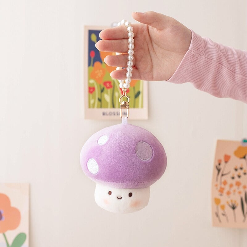 Adorable Squishy Mushroom Plushie Keychains for Extra Cuteness!
