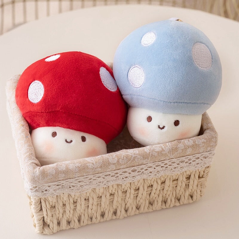 Adorable Squishy Mushroom Plush Keychain Companions