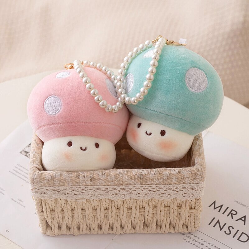 Adorable Squishy Mushroom Plushie Keychains for Extra Cuteness!