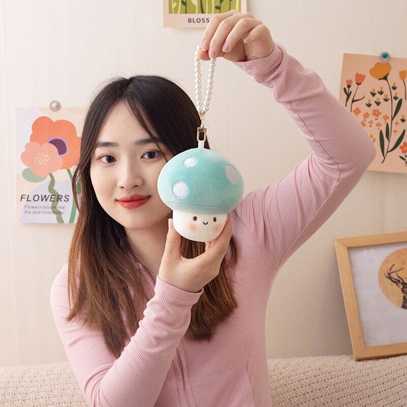 Adorable Squishy Mushroom Plushie Keychains for Extra Cuteness!