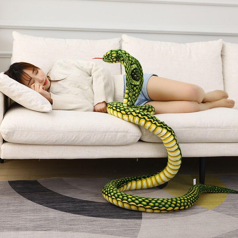 Giant 90" Ultra-Plush Snakeskin Cuddle Buddy