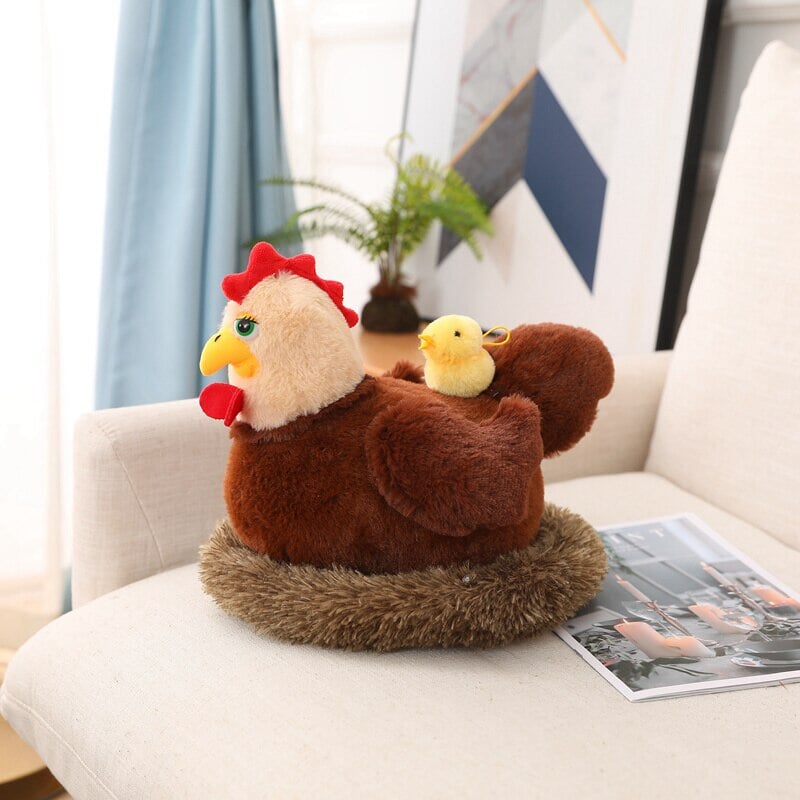 Adorable Swan and Chicken Family Plush Toys