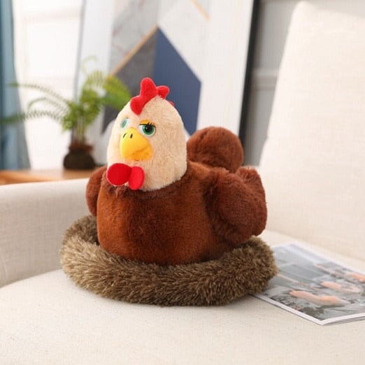 Adorable Swan and Chicken Family Plush Toys