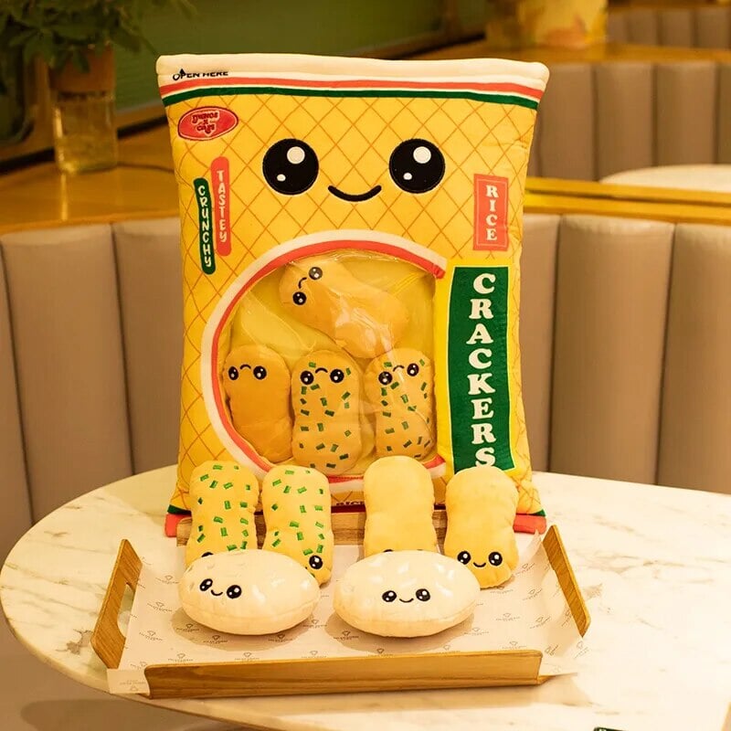 Delicious Plushies Filled with Tasty Rice Cracker Candies