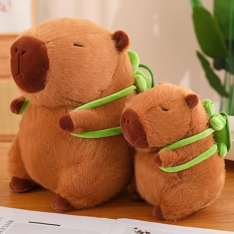 Charming Capybara Turtle Backpack Plush Toys