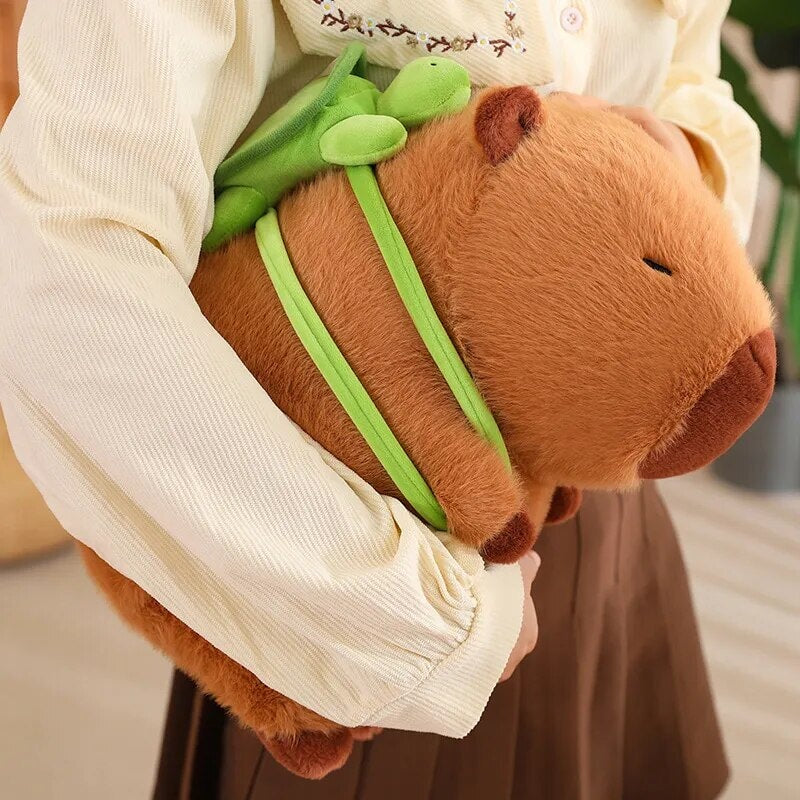 Charming Capybara Turtle Backpack Plushies