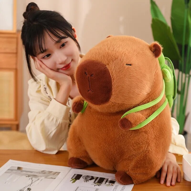 Charming Capybara Turtle Backpack Plushies