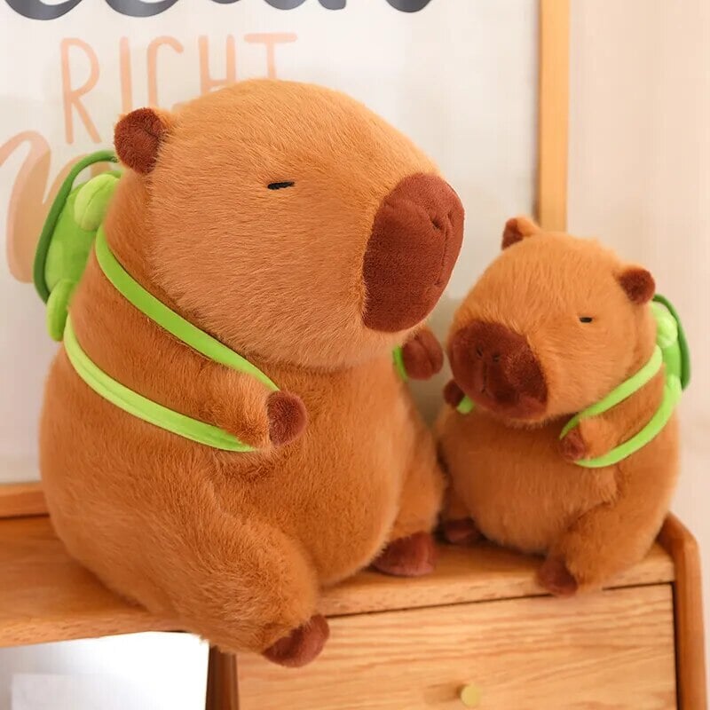 Charming Capybara Turtle Backpack Plushies