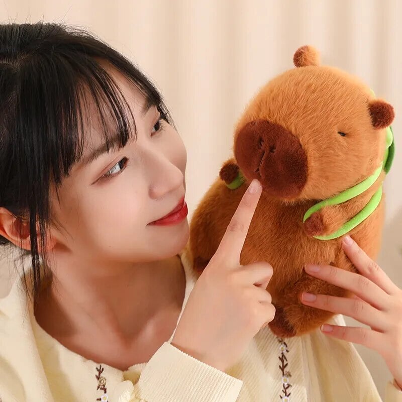 Charming Capybara Turtle Backpack Plushies